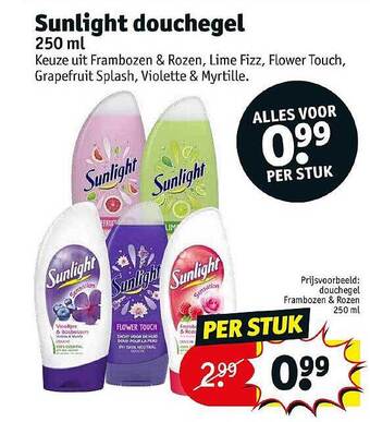 Kruidvat Sunlight Douchegel aanbieding
