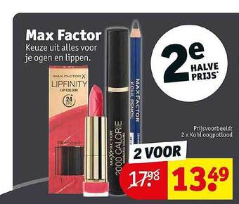 Kruidvat Max Factor aanbieding