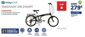 Auto5 Wayscral takeaway 200 zwart aanbieding