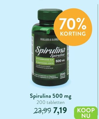 Holland & Barrett Spirulina 500 mg aanbieding