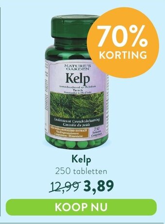 Holland & Barrett Nature's Garden Kelp aanbieding