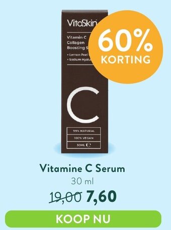 Holland & Barrett VitaSkin Vitamine C Serum 30 ml aanbieding