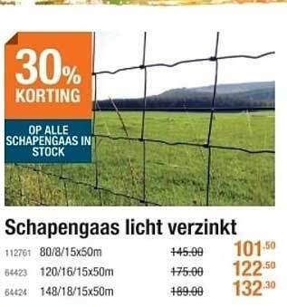 Cevo Schapengaas Licht Verzinkt aanbieding