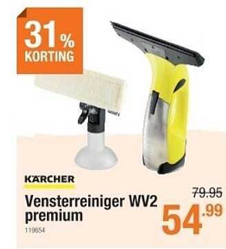 Cevo Kärcher Vensterreiniger Wv2 Premium aanbieding