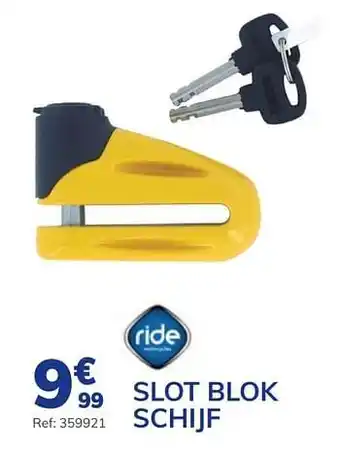 Slot blok 12 schijf