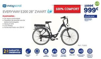 Auto5 Wayscral everyway e200 28`` zwart aanbieding