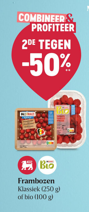 Delhaize Frambozen aanbieding