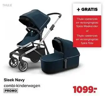 Sleek navy combi-kinderwagen
