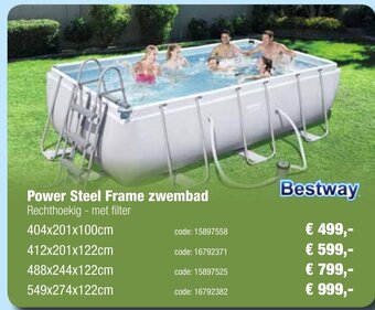 Europoint Bestway Power Steel Frame zwembad aanbieding