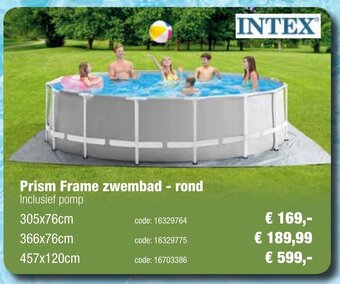 Europoint Prism Frame zwembad - rond aanbieding