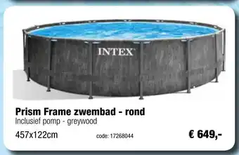 Europoint Prism Frame zwembad - rond aanbieding