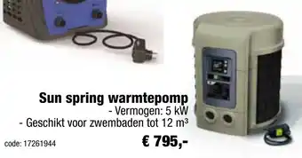 Europoint Sun spring warmtepomp aanbieding