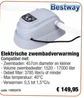 Bestway Elektrische zwembadverwarming