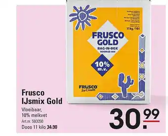 Sligro Frusco ijsmix gold aanbieding