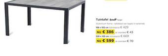 Molecule Tuintafel aanbieding