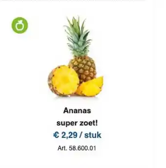 Ananas super zoet!
