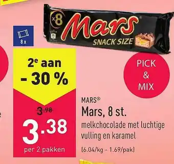 ALDI Mars 8 st. aanbieding