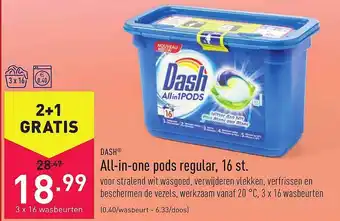 ALDI Dash all-in-one pods regular 16 st. aanbieding