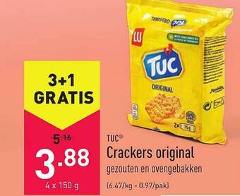 ALDI Tuc crackers original aanbieding
