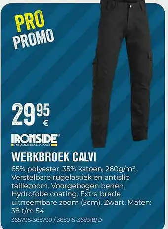 Ironside werkbroek calvi
