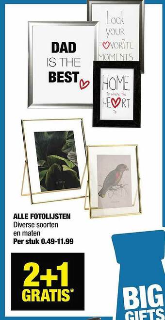 Big Bazar Alle fotolijsten aanbieding