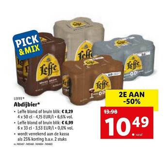 Lidl Leffe abdijbier aanbieding
