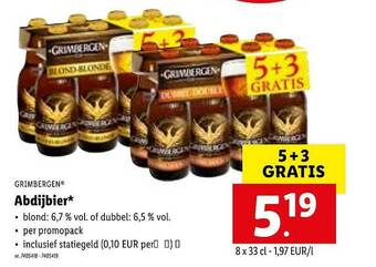 Lidl Grimbergen abdijbier aanbieding