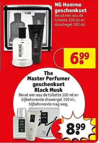Kruidvat Ng homme geschenkset of the mater perfumer geschenkset black musk aanbieding