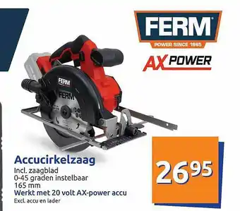 Ferm accucirkelzaag