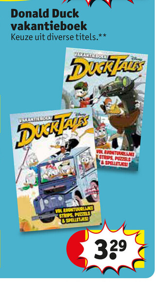Kruidvat Donald Duck vakantieboek aanbieding