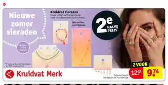 Kruidvat Sieraden Oorbellen set + armbandje aanbieding