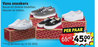 Kruidvat Vans sneakers aanbieding
