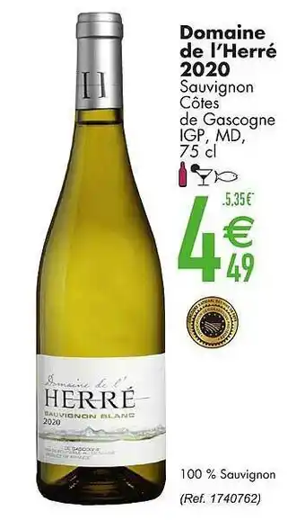 Cora Domaine de l'herre 2020 75 cl aanbieding