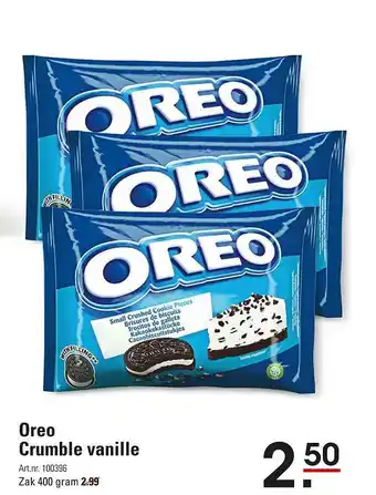 Oreo crumble vanille