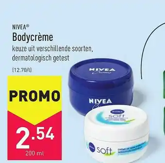 ALDI Nivea bodycreme 200 ml aanbieding