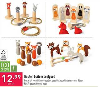 ALDI Houten buitenspeelgoed aanbieding