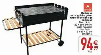 Cora Barbecue rectangulaire géant grote rechthoekige barbecue aanbieding