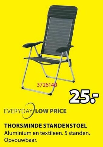 Jysk Thorsminde standenstoel aanbieding