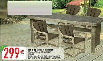 Cora Table de jardin - tuintafel aanbieding