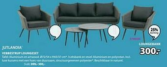 Jysk Vebbestrup loungebank 3-zit aanbieding
