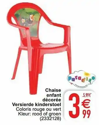 Cora Chaise enfant décorée versierde kinderstoel aanbieding
