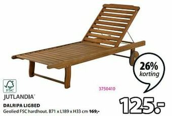 Jysk Dalripa ligbed aanbieding