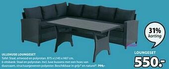 Jysk Ullehuse loungeset aanbieding