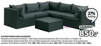 Jysk Ajstrup modulaire loungeset aanbieding