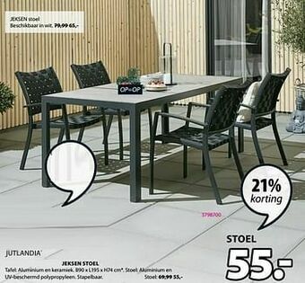 Jysk Jeksen stoel aanbieding