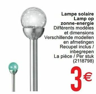 Cora Lampe solaire lamp op zonne-energie aanbieding