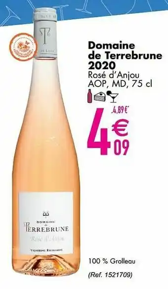 Cora Domaine de terrebrune 2020 rosé d`anjou aop, md aanbieding