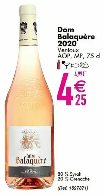 Cora Dom balaquère 2020 ventoux aop, mp aanbieding