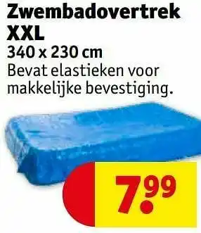 Kruidvat Zwembadovertrek xxl aanbieding