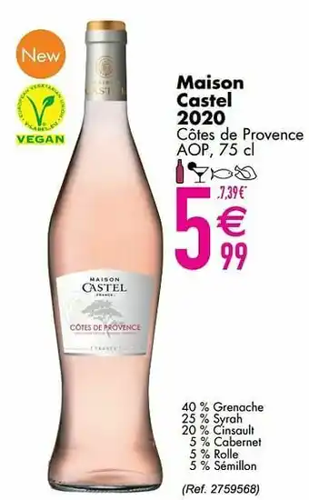 Cora Maison castel 2020 côtes de provence aop aanbieding